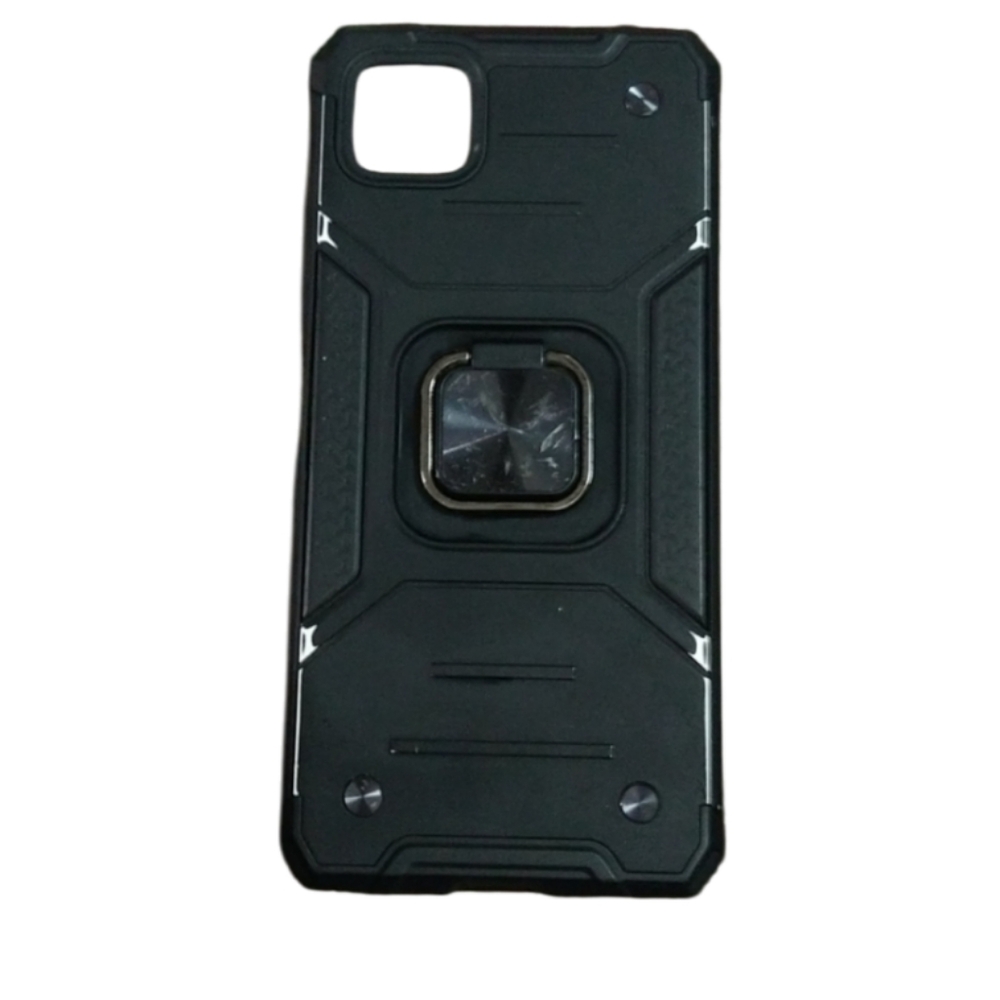 6/$15 Galaxy A22 5G black kickstand phone case